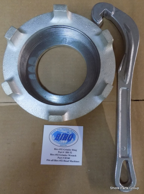 Biro #52 Grinder Ring Part # HR 52 Wrench H340  Fits all Biro 52 Machines 